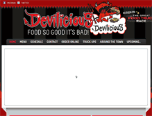 Tablet Screenshot of deviliciousfoodtruck.com